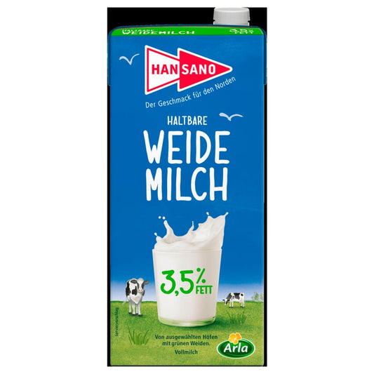 Hansano Haltbare Weidemilch 3,5% 1l