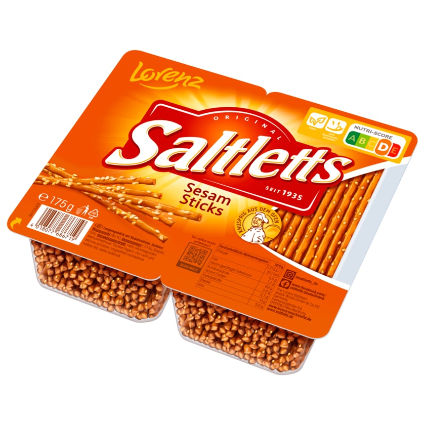 Lorenz Saltletts Sticks Sesam 175g