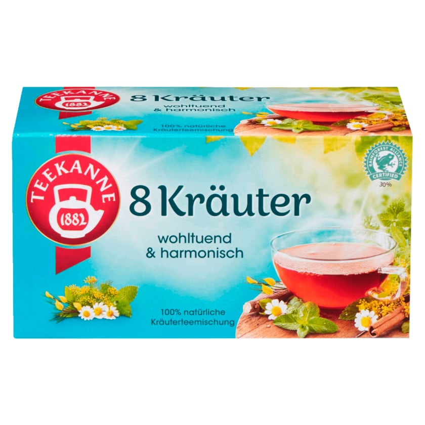 Teekanne Wohltuende 8 Kräuter 40g, 20 Beutel