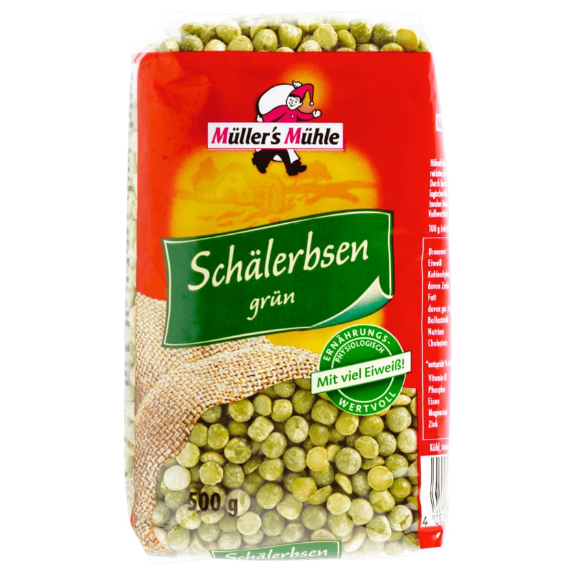 Müller's Mühle Grüne Schälerbsen 500g