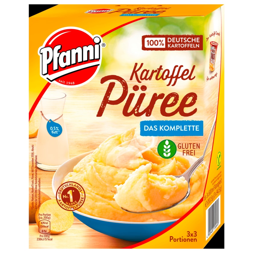 Pfanni Kartoffelpüree Das Komplette 3x3 Portionen