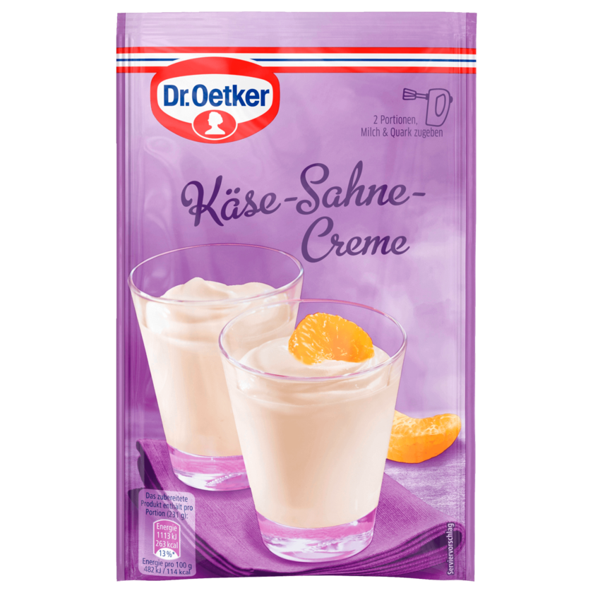 Dr. Oetker Käse-Sahne-Creme Dessert 63g