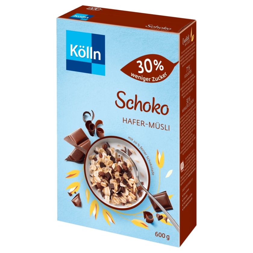 Kölln Müsli Schoko 30% weniger Zucker 600g