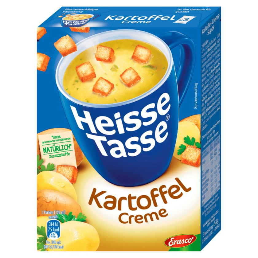 Erasco Heisse Tasse Kartoffelcreme 3x150ml