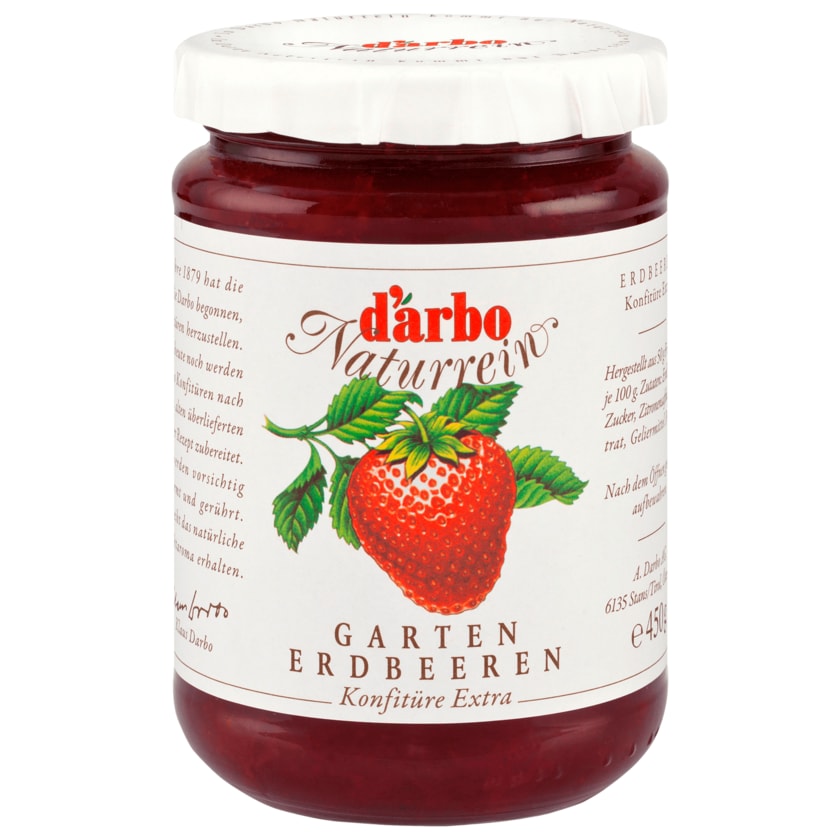 D'arbo Naturrein Gartenerdbeeren 450g