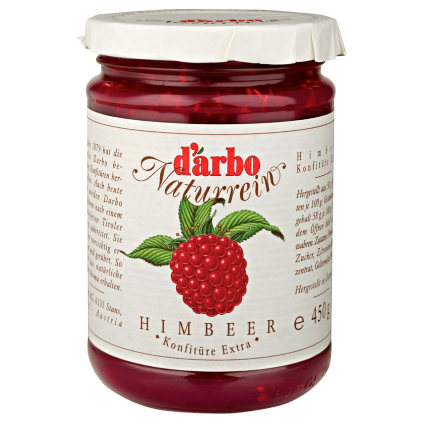 D'arbo Naturrein Himbeer 450g