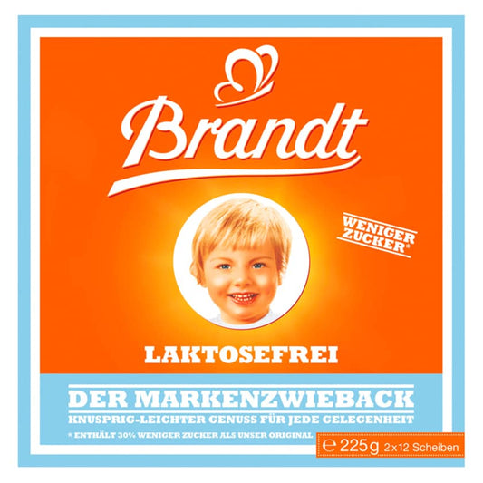 Brandt Markenzwieback laktosefrei 225g