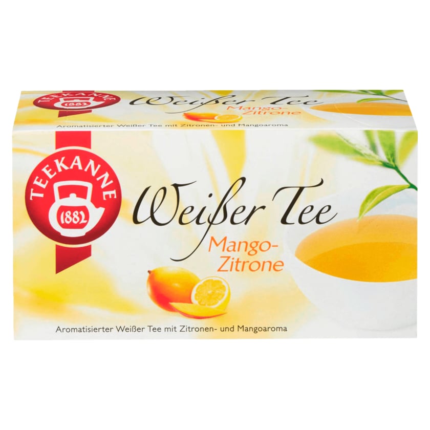 Teekanne Weißer Tee Mango-Zitrone 25g, 20 Beutel