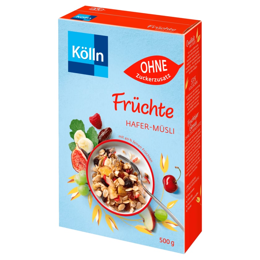 Kölln Müsli Früchte ohne Zuckerzusatz 500g