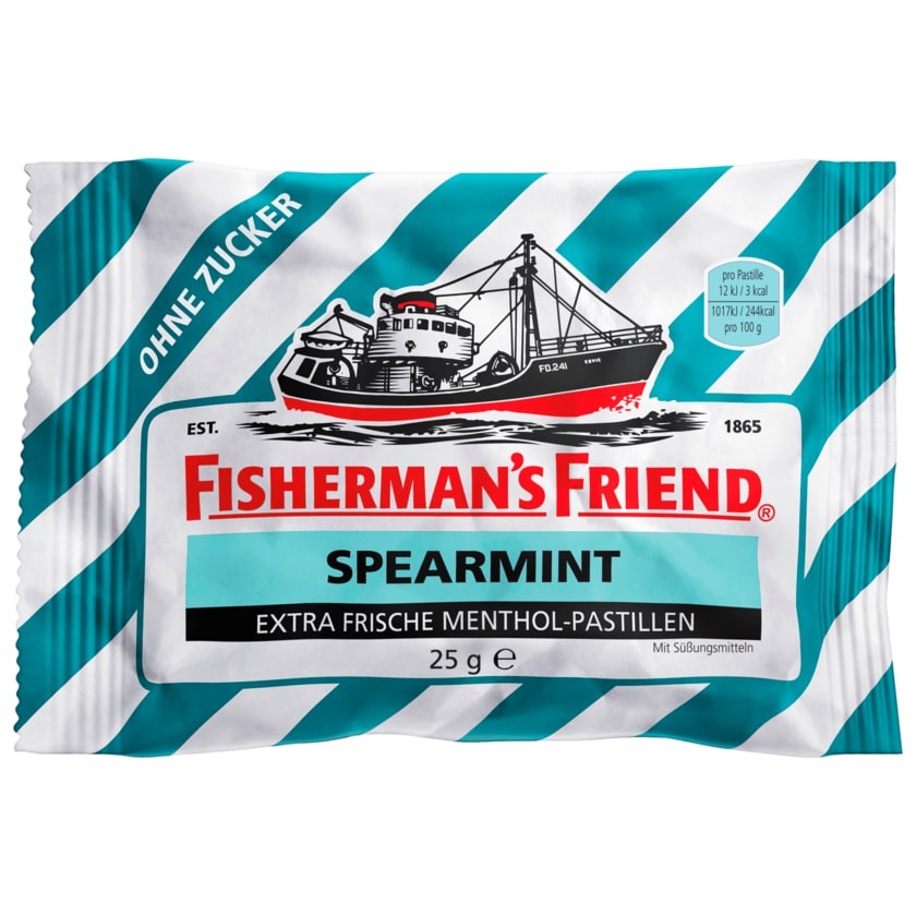 Fisherman's Friend Spearmint ohne Zucker 25g