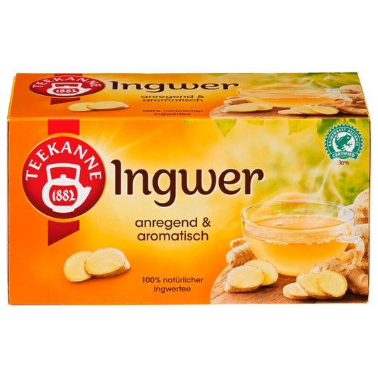 Teekanne Anregender Ingwer 36g, 18 Beutel