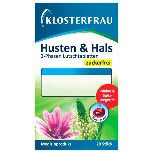 Klosterfrau Husten & Hals 2-Phasen Lutschtabletten zuckerfr...