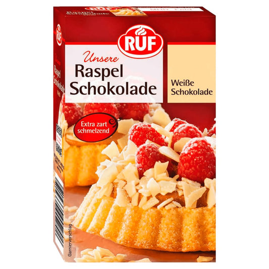 Ruf Raspel-Schokolade weiß 100g