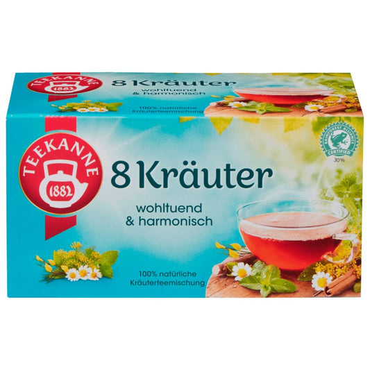 Teekanne Wohltuende 8 Kräuter 100g, 50 Beutel