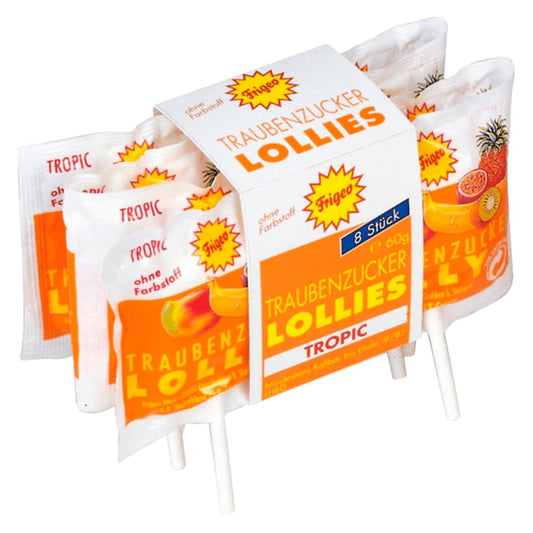 Frigeo Traubenzucker-Lolly Kettenpack Tropic 8x7,5g