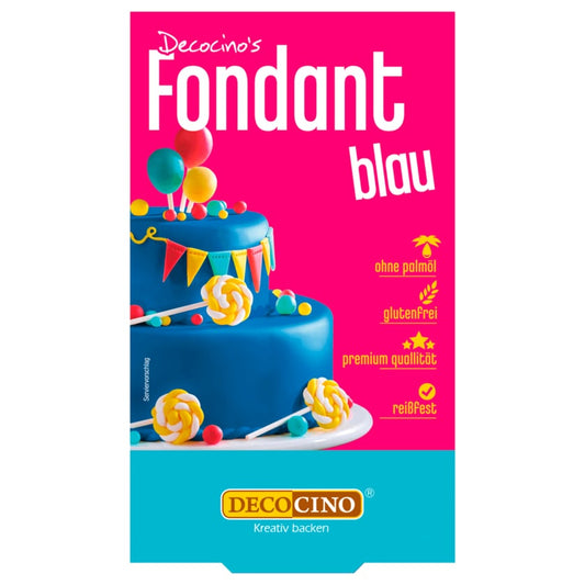 Decocino Rollfondant Blau 250g