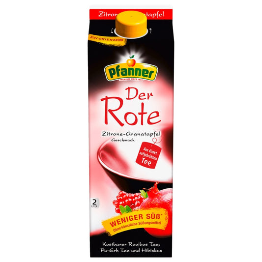 Pfanner Der Rote Tee Zitrone-Granatapfel 2l