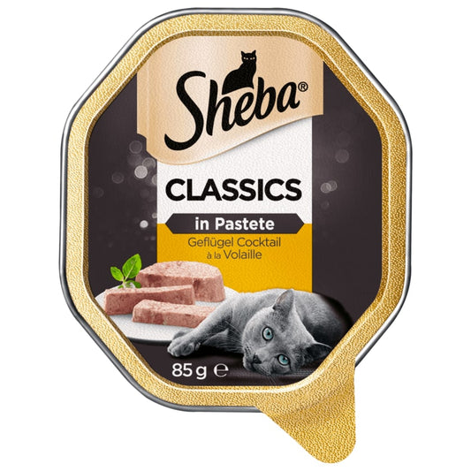 Sheba Schale Classics in Pastete mit Geflügel...