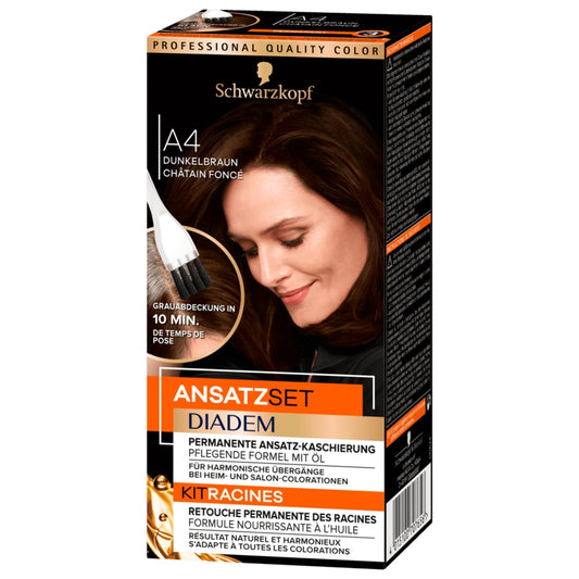 Schwarzkopf Diadem Ansatzset A4 Dunkelbraun 22ml