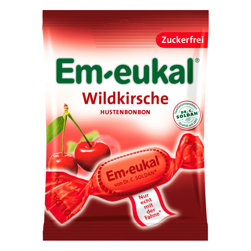 Em-Eukal Hustenbonbons Wildkirsch zuckerfrei 75g