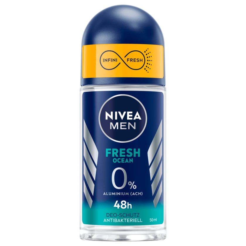 NIVEA Men Deo Roll-On Fresh Ocean ohne Aluminium 50ml