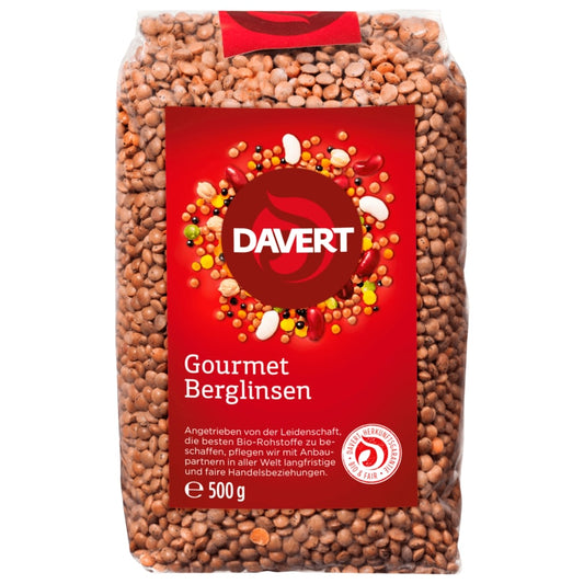 Davert Gourmet Bio Berglinsen 500g