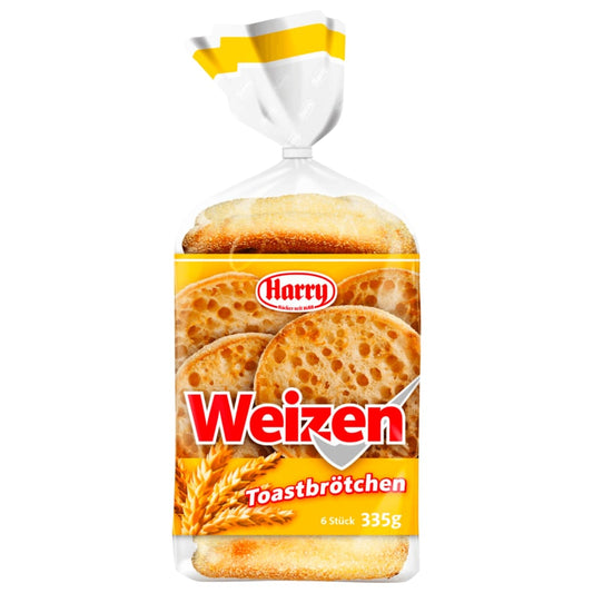 Harry Weizen Toastbrötchen 335g, 6 Stück