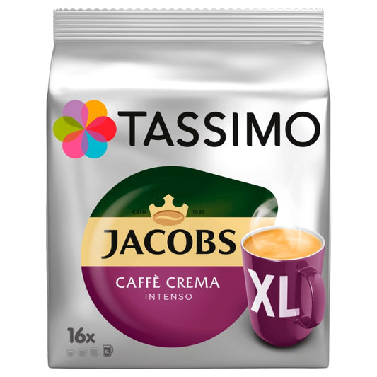 Tassimo Kaffeekapseln Jacobs Caffè Crema intenso 144g, 16 Kapseln