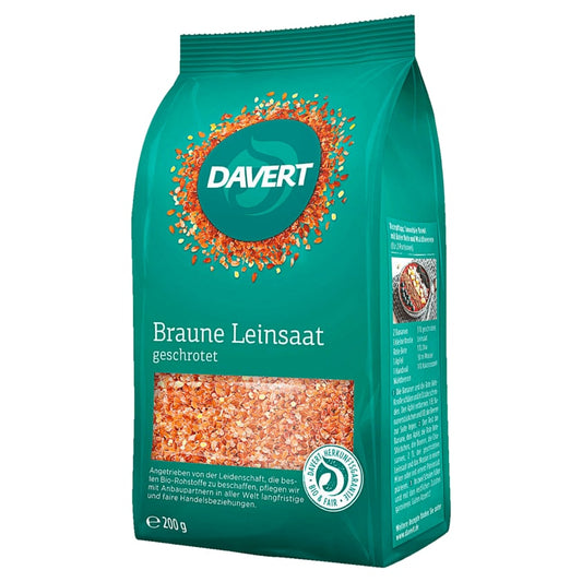 Davert Bio Braune Leinsaat geschrotet 200g