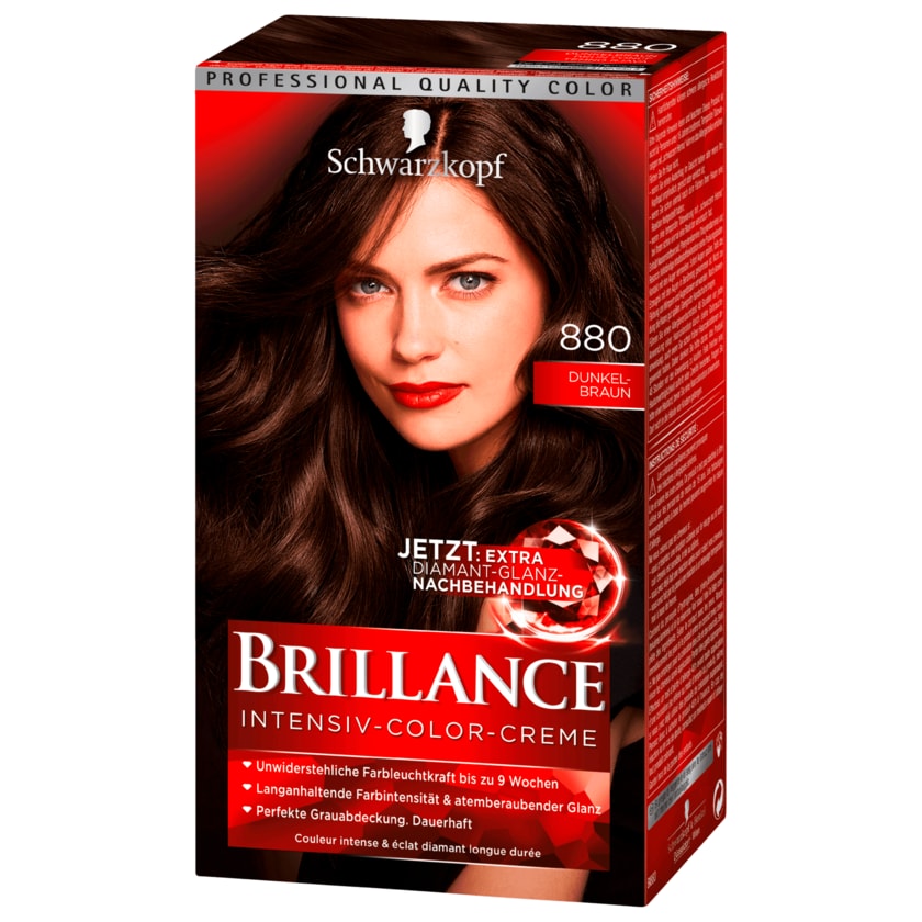 Schwarzkopf Brillance Dunkelbraun Coloration 880