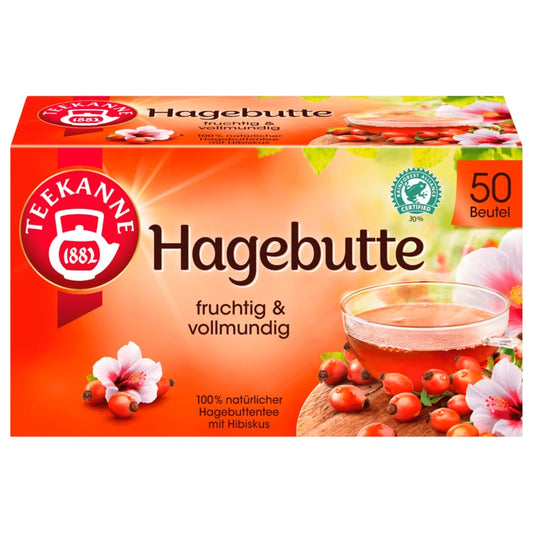 Teekanne Vollmundige Hagebutte 175g, 50 Beutel