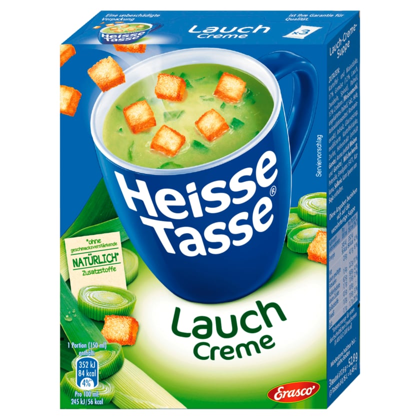 Erasco Heisse Tasse Lauchcreme 3x150ml