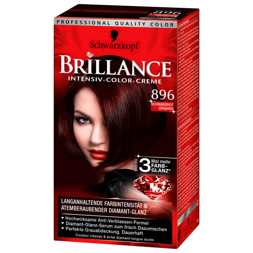 Schwarzkopf Brillance 896 Schwarzrot Organdi