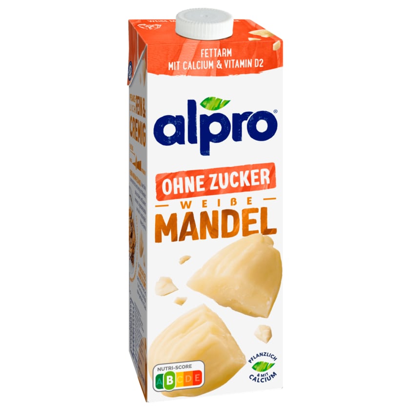 Alpro Mandel-Drink Ohne Zucker Ungeröstet vegan 1l