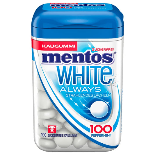 Mentos Kaugummi White Peppermint 100 Stück