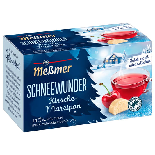 Meßmer Schneewunder Kirsche-Marzipan 55g, 20 Beutel