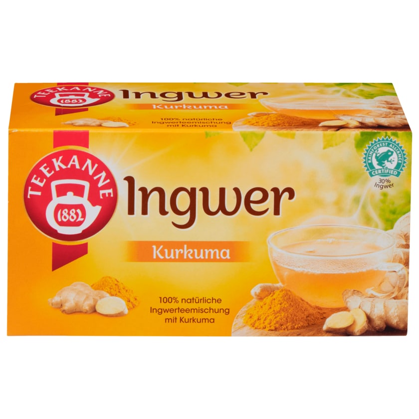 Teekanne Ingwer Kurkuma 32,4g, 18 Beutel