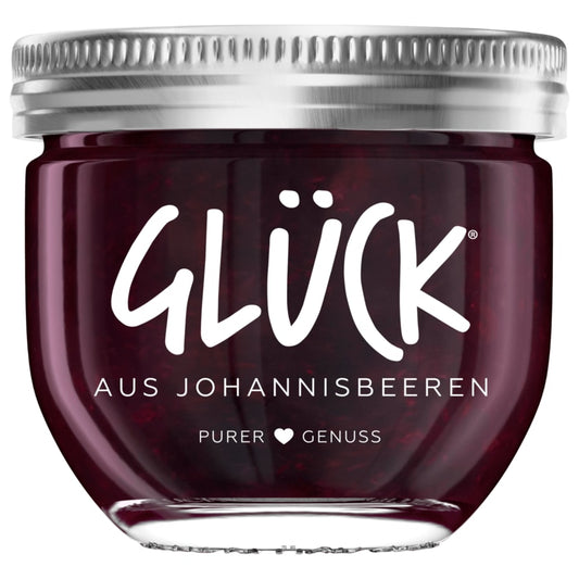 Glück Fruchtaufstich Schwarze Johannisbeere 230g