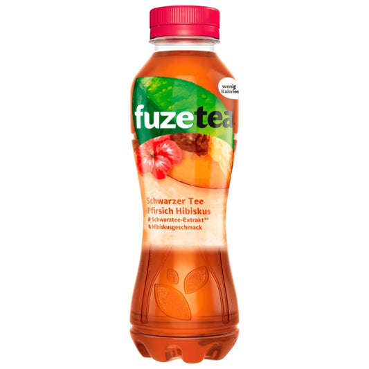 Fuze Tea Schwarzer Tee Pfirsich-Hibiskus 0,4l (inkl. 0,25€ Pfand)