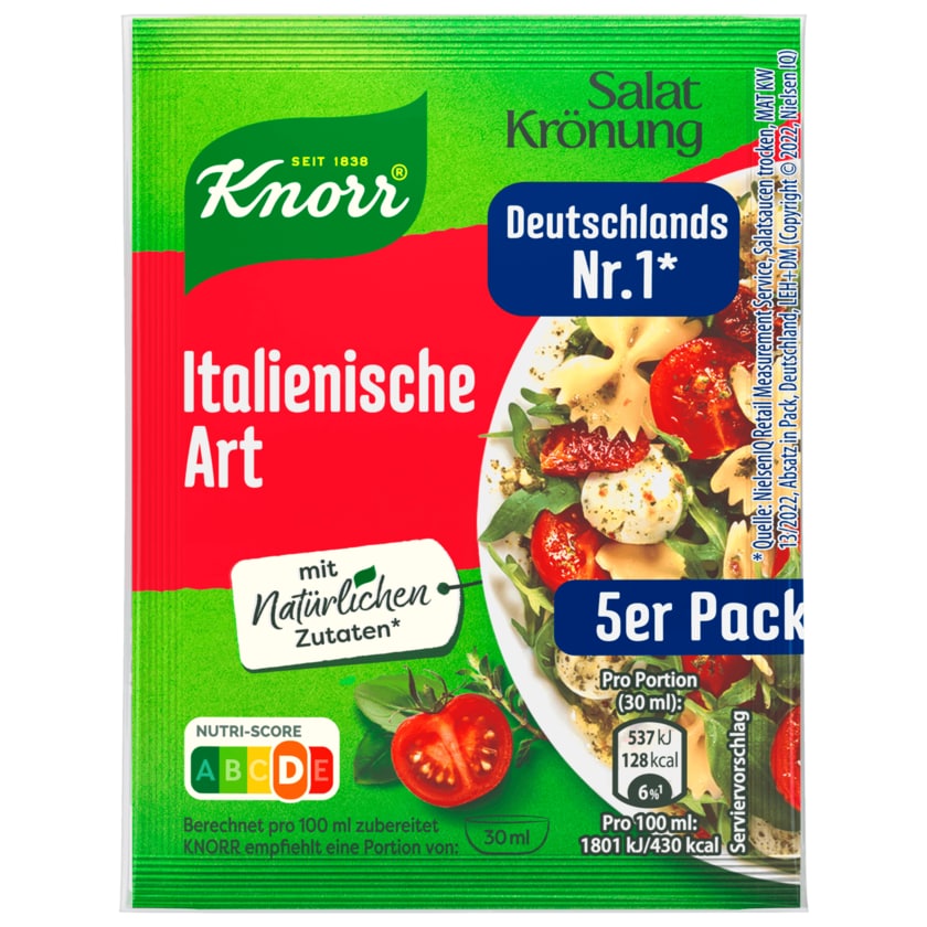 Knorr Salatkrönung Italienische Art 5 Stück, 40g