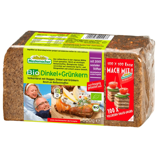 Mestemacher Bio-Dinkel- & Grünkernbrot 500g