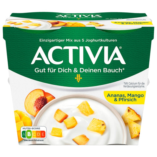 Danone Activia Mango-Ananas-Pfirsich 4x115g