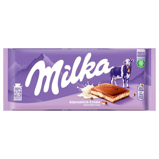 Milka Schokolade Alpenmilchcreme 100g