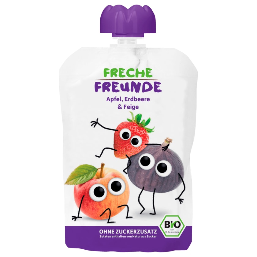 Erdbär Freche Freunde Bio Apfel Erdbeere und Feige 100g