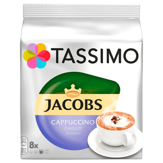 Tassimo Kaffeekapseln Jacobs Cappuccino Choco 208g, 8 Kapseln