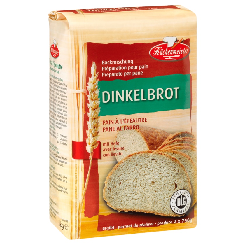 Küchenmeister Dinkelbrot Backmischung 1000g