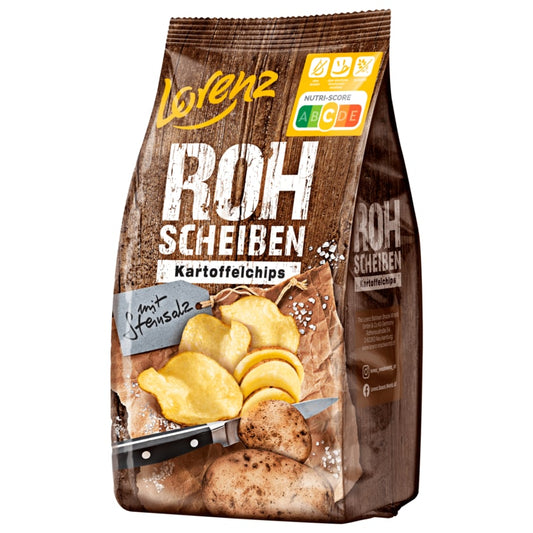 Lorenz Rohscheiben Kartoffelchips Steinsalz 120g