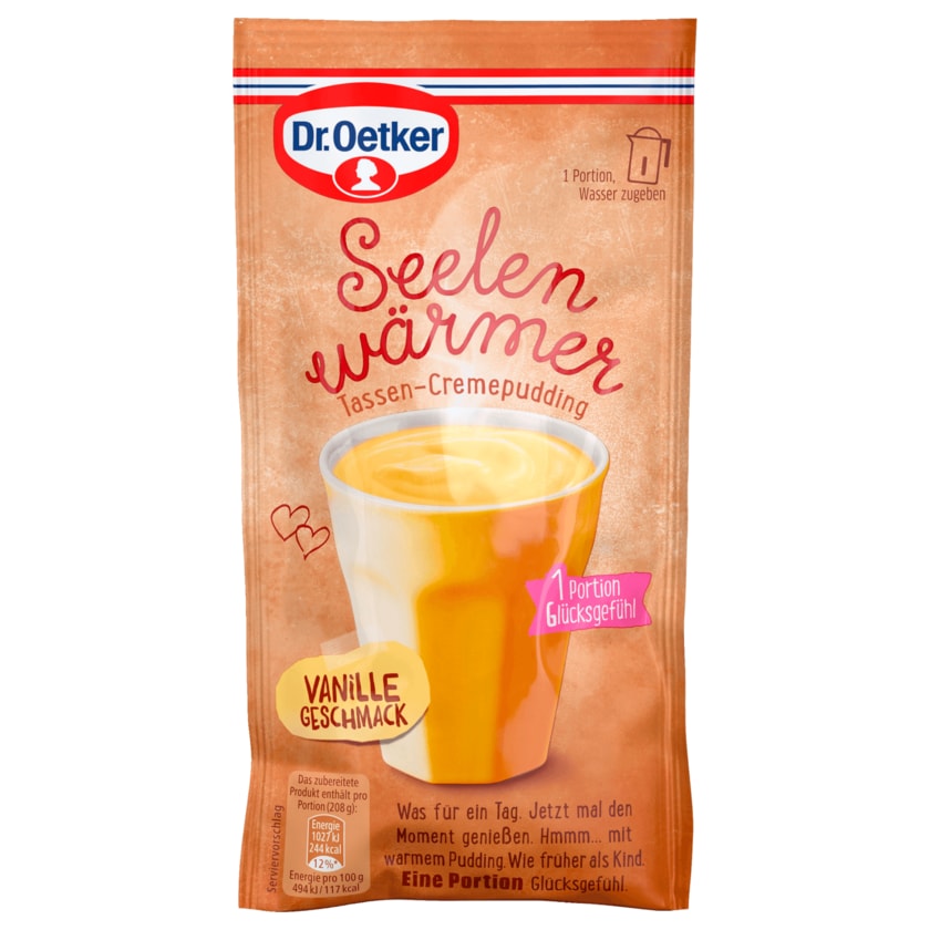 Dr. Oetker Seelenwärmer Pudding Vanille-Geschmack 58g