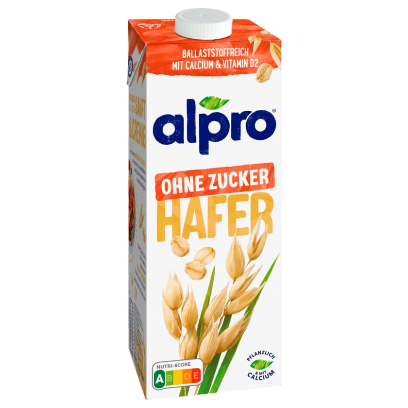 Alpro Hafer-Drink Ohne Zucker vegan 1l