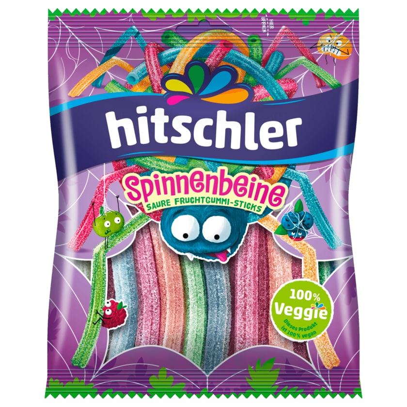 Hitschler Fruchtgummi Spinnenbeine sauer vegan 125g